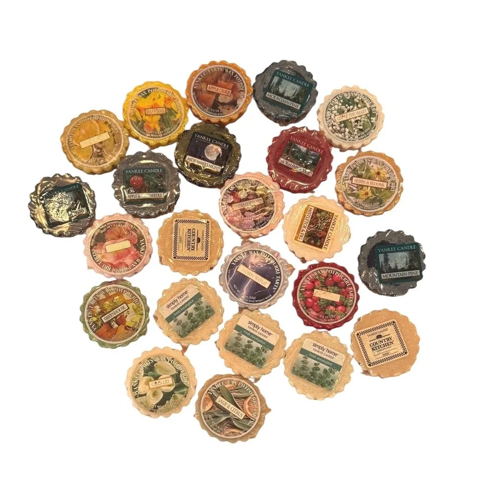 Yankee Candle Wax Potpourri Tarts Bulk Lot 24 Count Assorted Scents 0.8oz Each